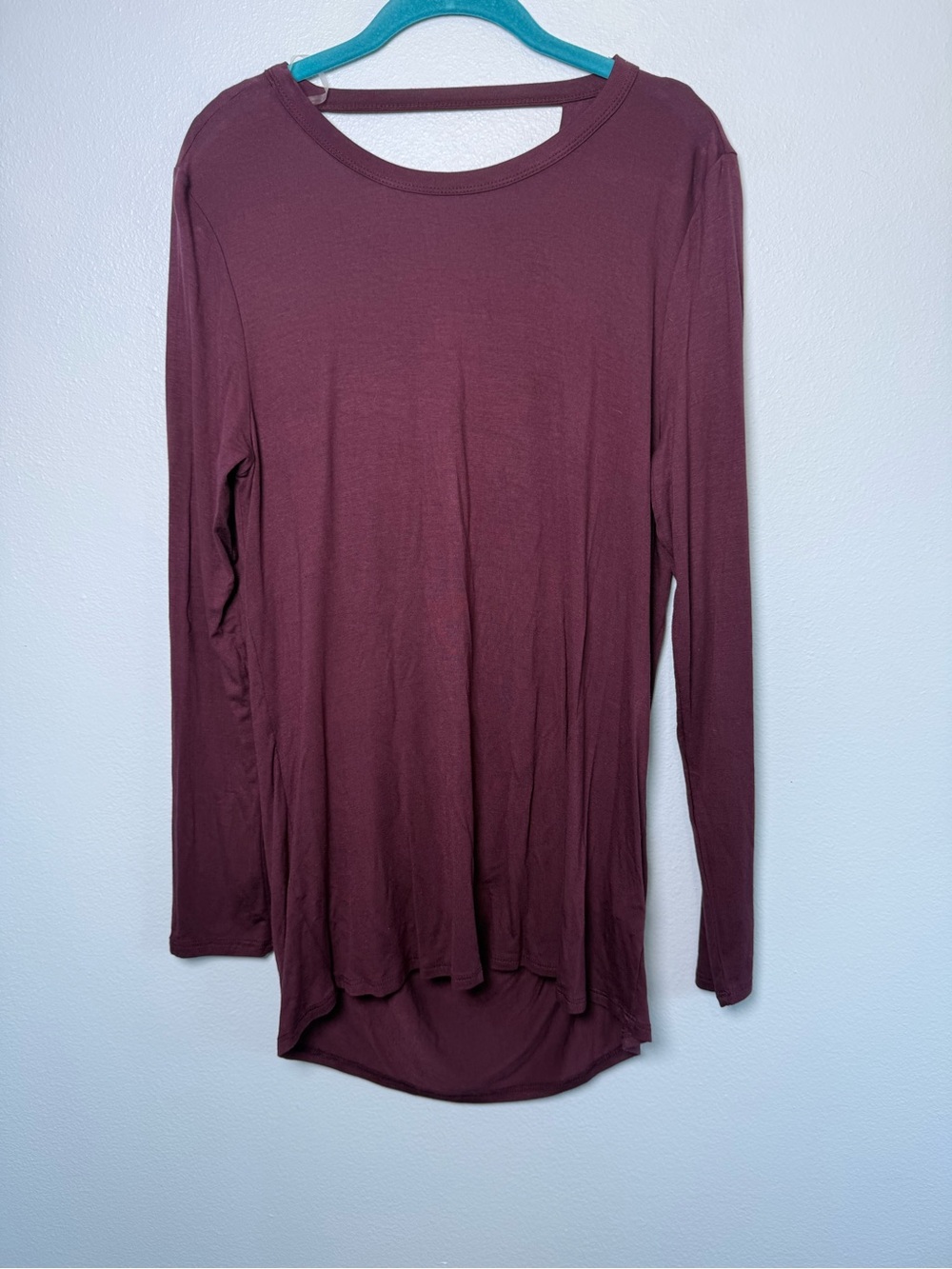 Fantastic Fawn Long Sleeve Scoop Neck Tunic Top - purple